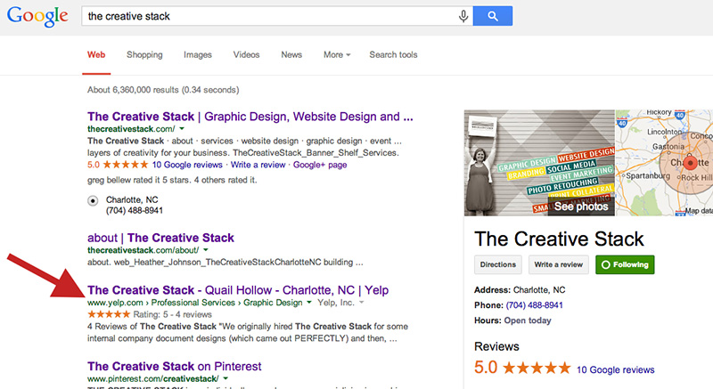 The Creative Stack Google Search