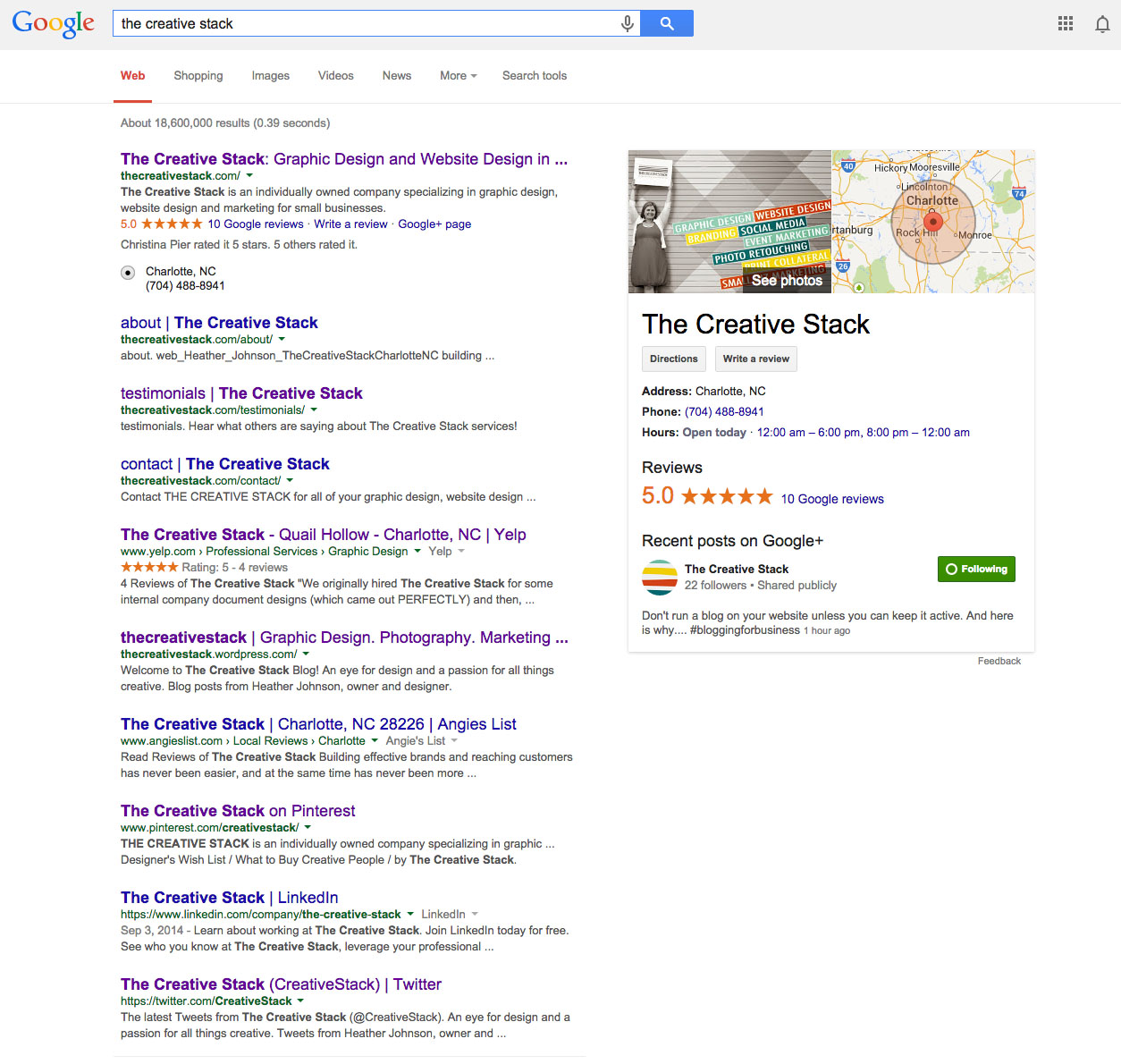 The Creative Stack Google Page One 9_14